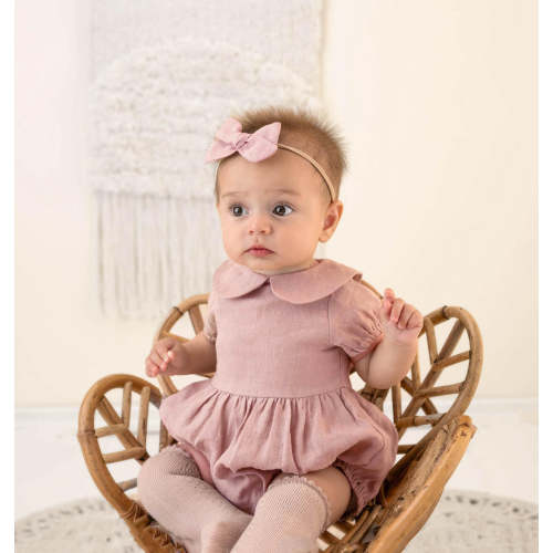 Blush Pink Allie Romper Set – Olive and Cradle