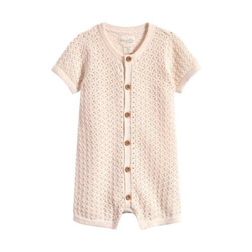 Organic Cotton Button-Up Romper
