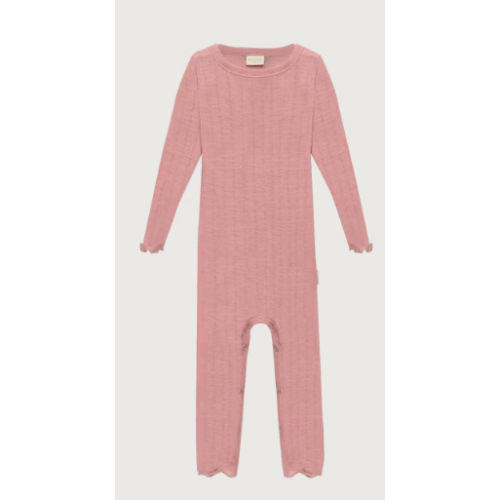 Baby merino wool/silk pointelle one-piece - $61.99 - Dilling