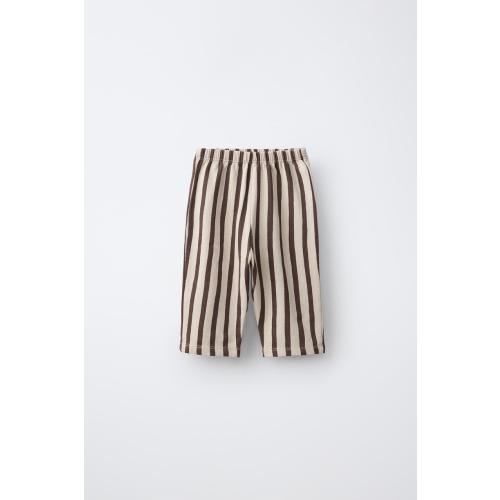 STRIPED PRINT PANTS - Brown | ZARA United States