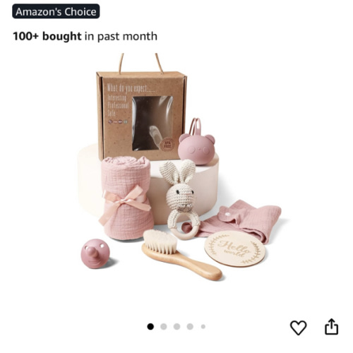 EERKEOD Baby Gift Set for Newborn New Baby Gift Set - Newborn Baby Essentials Baby Bath Set with Baby Blanket Baby Rattle - New Born Baby Girls Gift & Baby Boy Gifts for Baby Shower