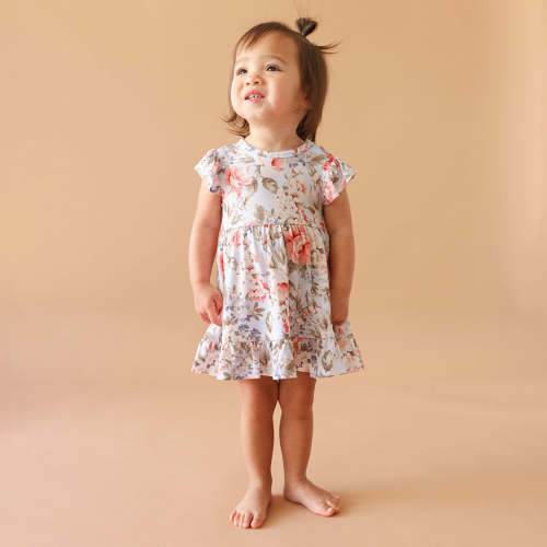 Aviva Ruffled Twirl Bodysuit Dress