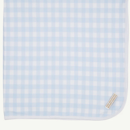 Baby Buggy Blanket - Merrimack Quack Quacks with Buckhead Blue