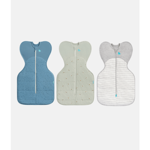 Swaddle Up Starter Bundle | 2.5 TOG | Blue Pebbles | Olive Bees | White Dreamer