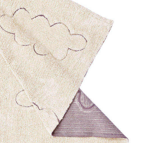 RugCycled washable rug Clouds
