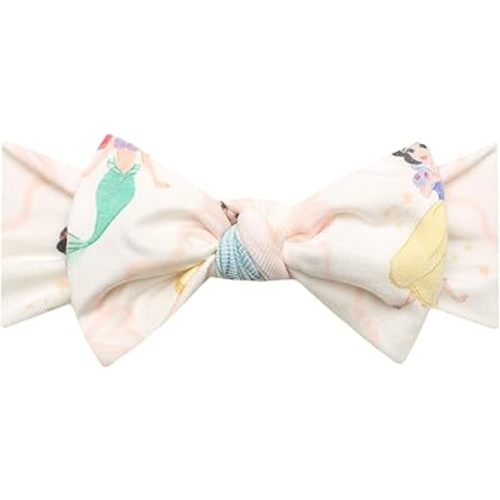 Copper Pearl Baby Stretchy Soft Knit Headband Bow Disney Princess