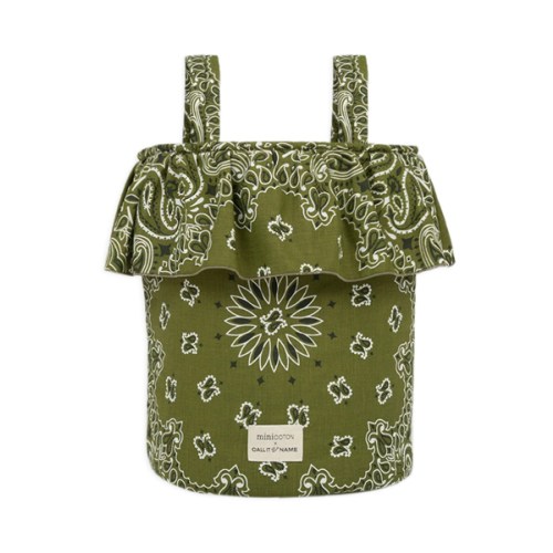 Basket - Green Paisley · Minicoton