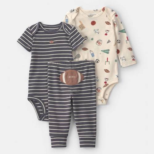 Baby Boy Carter's Cotton 3-Piece Bodysuit & Pant Set