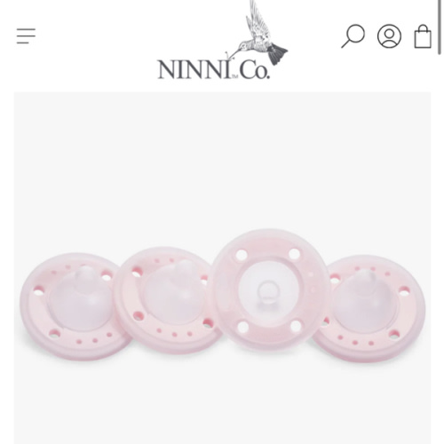 Ninni Pacifier Petal Pink 4 Pack