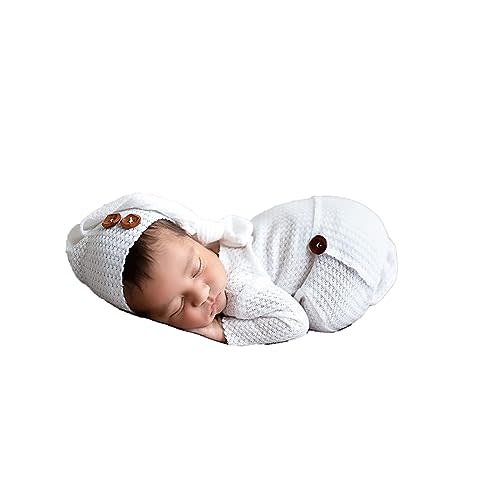 CUTEBBPHOTO Newborn Baby Photography Bodysuits Outfits Boy Girl Infant Photo Crochet Romper Outfit