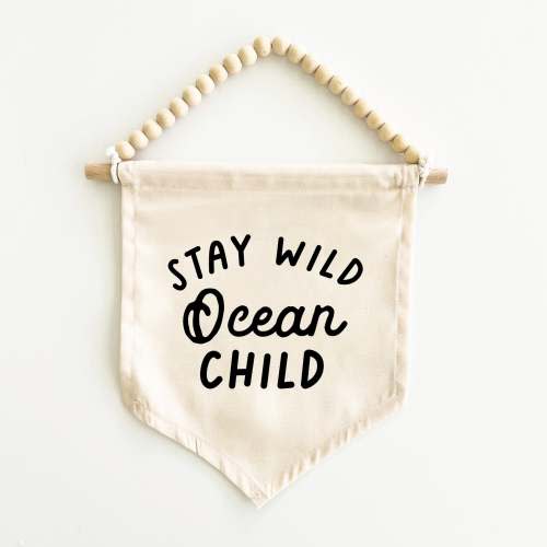Stay Wild Ocean Child Hang Sign (BLACK) – Hunny Prints®