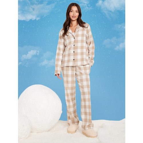Plaid Flannel Pajama Pant Set for Women