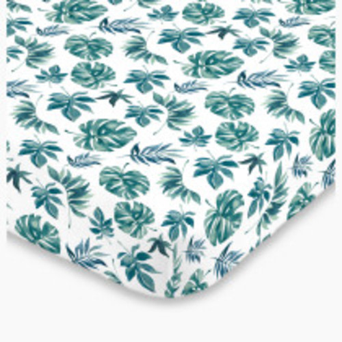 NoJo Baby Nursery Fitted Crib Sheet - Palm Leaf