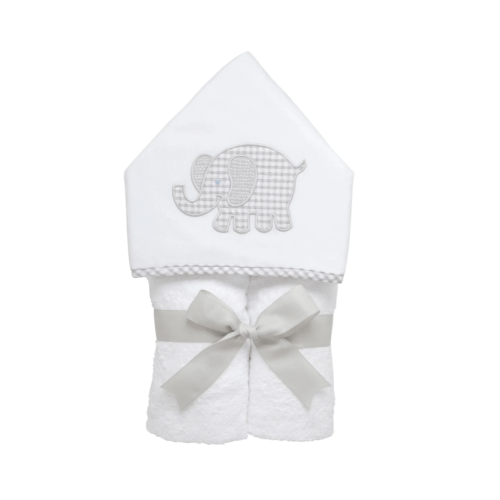 Gray Elephant Everykid Hooded Towel
