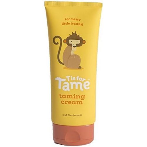 T is for Tame - Hair Taming Cream for Kids, All-Natural for Frizz & Flyaways, Coconut Oil, Leave-in Cream for Babies & Toddlers, Straight or Curly