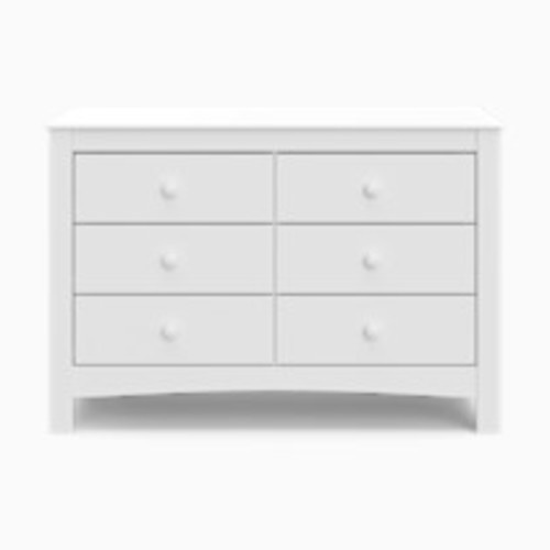 Graco Noah 6 Drawer Double Dresser - White