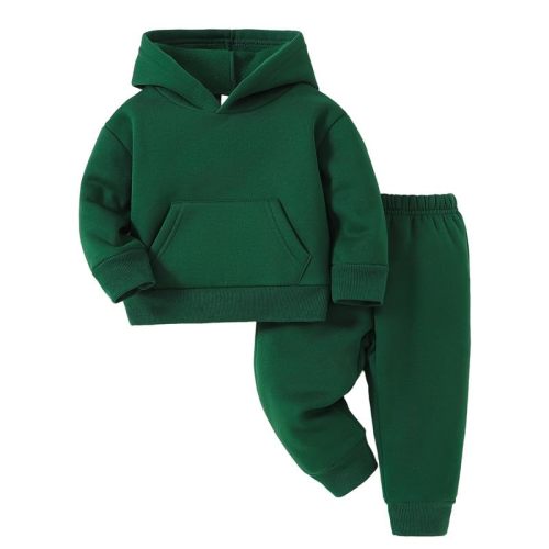 Baby Boys Hoodie Sweatpants Set 2 Piece Toddler Jogger Outfit | Soft Cozy Pullover Hoodie & Jogger Pants Set, Long Sleeve Casual Tracksuit Outfit for Infant Baby Boys and Toddlers 0-3T