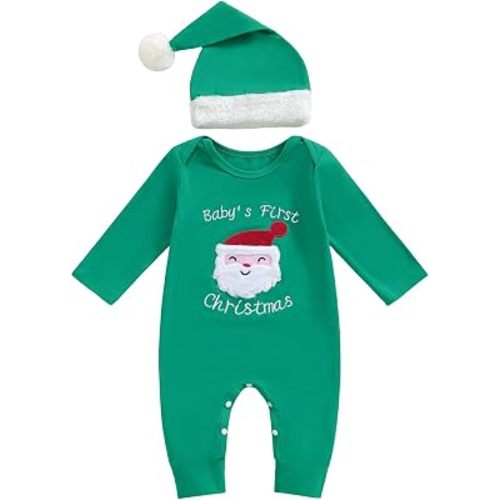 2Pcs Neutral Outfits Newborn Baby Boy Girl Pumpkin Romper Jumpsuit My 1st Halloween Clothes with Hat