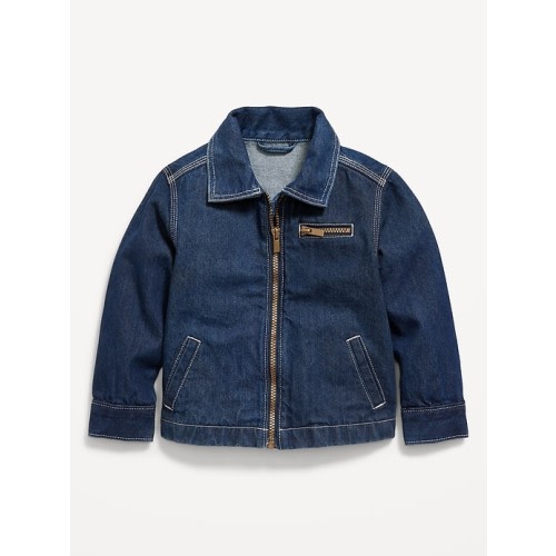 Full-Zip Jean Barn Coat for Toddler Boys