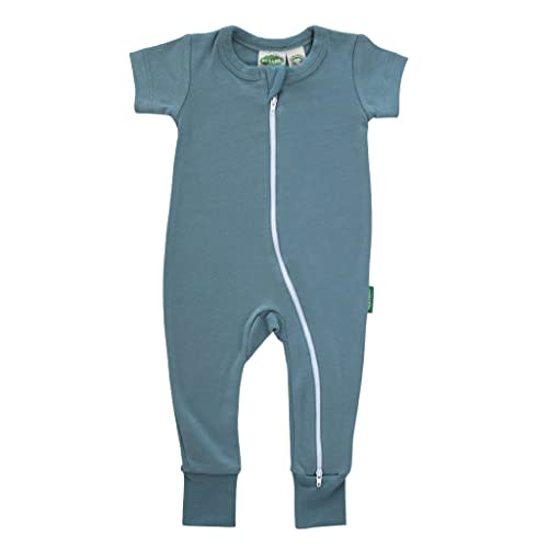 PARADE Organic Essential Basics '2-Way' Zip Romper - Short Sleeve