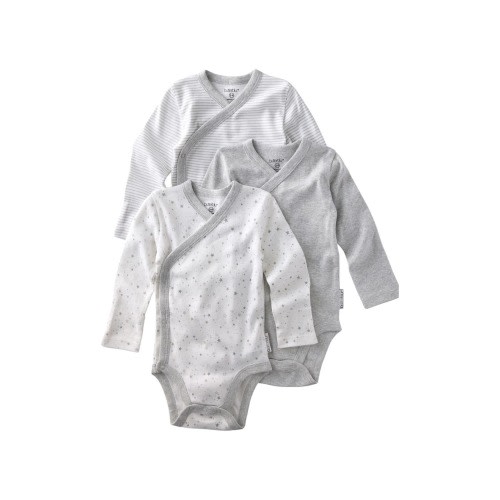Sterling Side Snap Organic Cotton Assorted 3-Pack Bodysuits