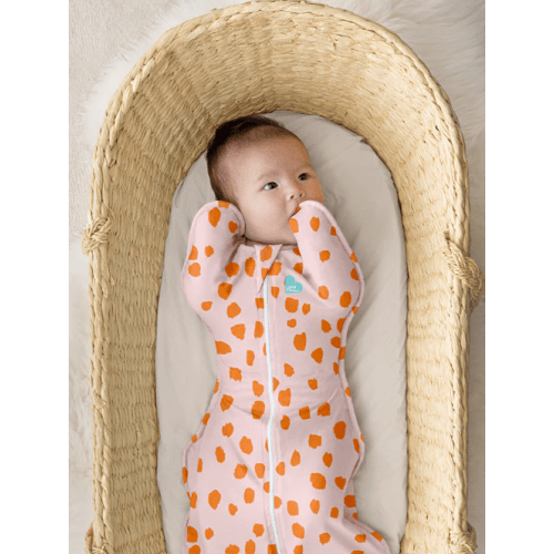 Swaddle Up™ 1.0 TOG Cotton Light Pink Jumbo Animal - Medium Size