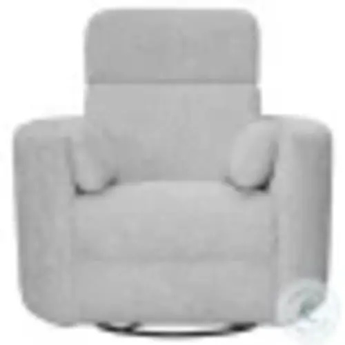 Arc Angora Linen Manual Swivel Recliner From Golden Crest Home | Coleman Furniture