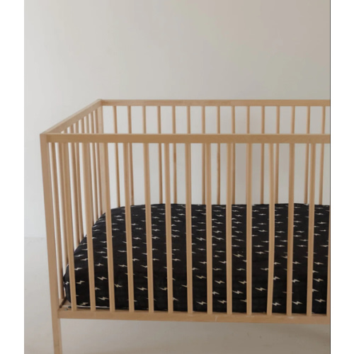 Muslin Crib Sheet | Midnight Bolt