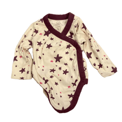 3-6 months M&B LS Side Snap Bodysuit