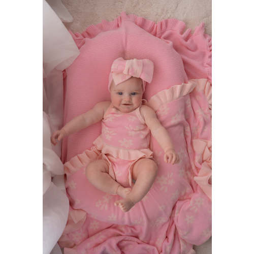 Knit Summer Set | Daisy Floral Pink – Little and Fern