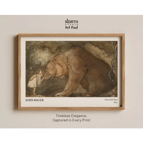 John Bauer Poor Little Bear Print