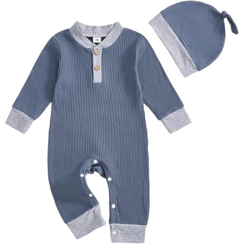 Ribbed Knit Jumpsuit & Hat