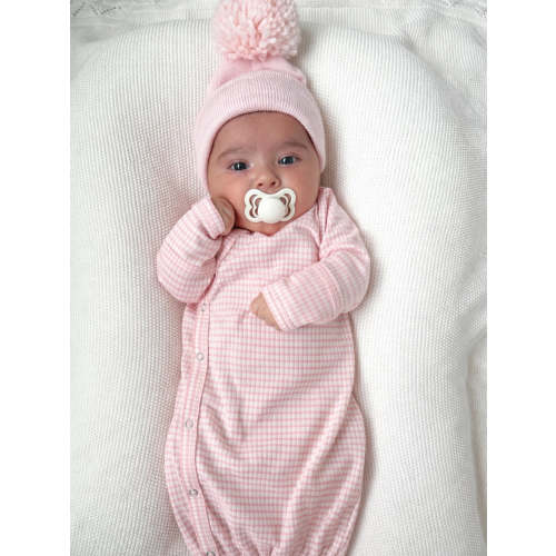 Pink Stripe / Ribbed Gown