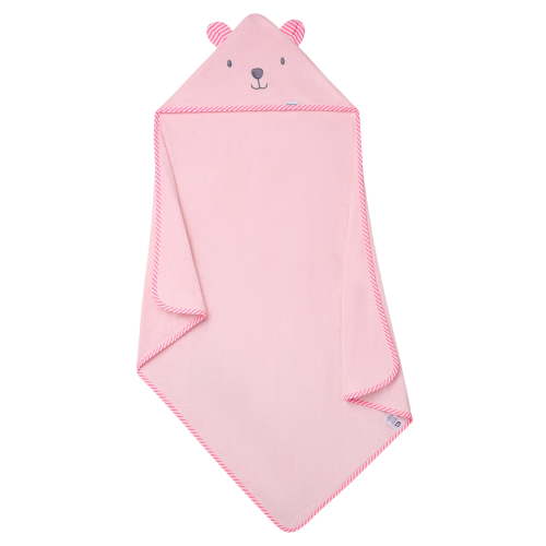 Gerber Baby Girl Pink Absorbent Hooded Towel, One Size