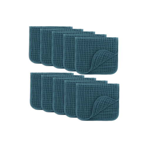 Muslin Burp Cloths - Pack of 10