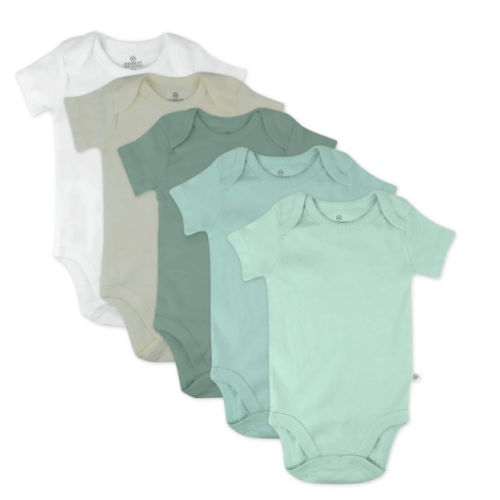 5-Pack Organic Cotton Short Sleeve Bodysuits | Honest Baby Clothing
