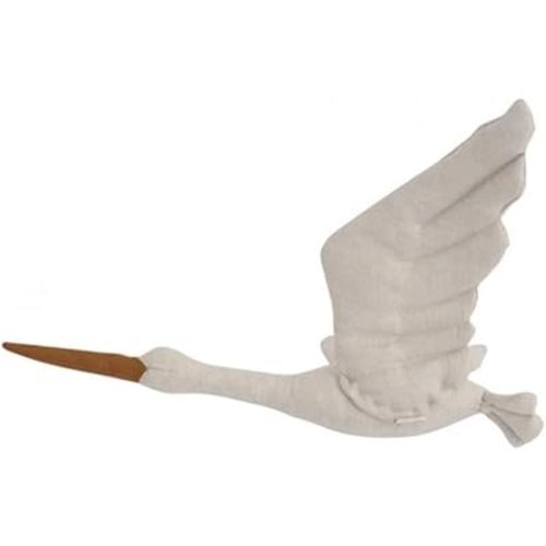 OhhGo Swan Wall Decor Ceiling Hanging Swan Stuffed Toy for Kids Room Crib Mobile Nursery Room Decor