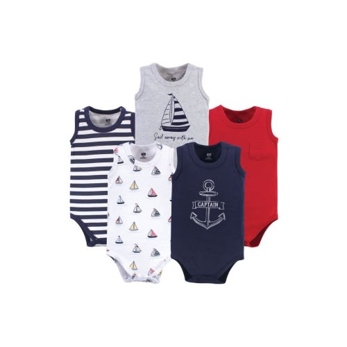 Soft Cotton Sleeveless Bodysuits, 0-3M