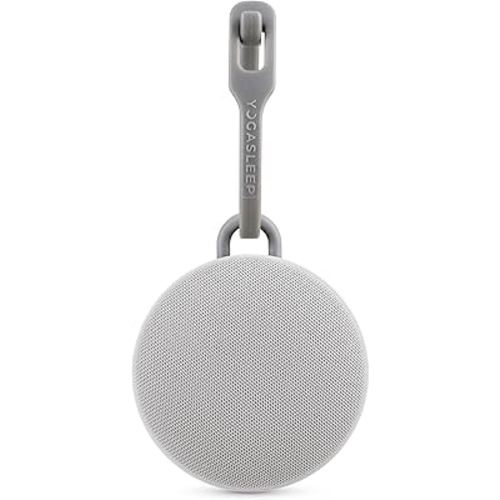 Yogasleep Hushh 2 Portable Sound Machine (Grey) for Baby and Kids, Backlit Buttons & Night Light, Durable, 6 Soothing Natural Sounds, Easy to Use Timer, Volume Control & Toddler Lock, Noise Canceling