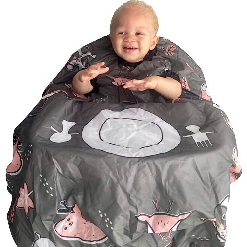 Navy - grabease All-over Waterproof bib, Machine Washable, 6-24 Months