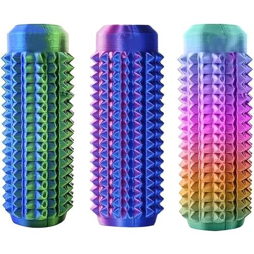 3PC Little Ouchies Fidget Toys Adults, Pain Stim Fidget Anxiety Relief for Anxiety and Stress Reduction,Portable Travel Stress Relief Spiky Fidget Keychain Easter Basket Stuffers for Teens(Style-1)