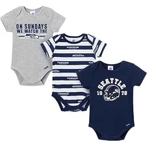 Gerber NFL baby-boys Nfl 3-pack Onesie Bodysuit