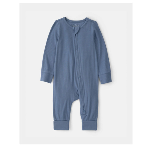 Baby Boy 2-Way Zip PurelySoft Sleep & Play Pajama - Blue | Carter's