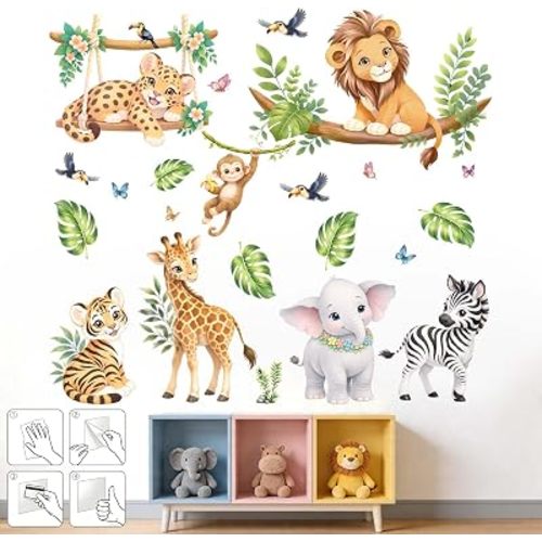 Animals Wall Stickers for Nursery: Under 30 Minutes Installation