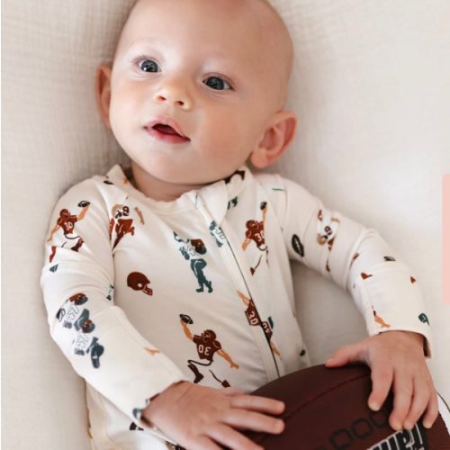 Infant Romper in Football