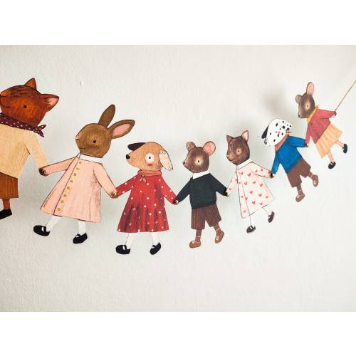 Animal Paper Garland: Handmade Party & Nursery Decoration