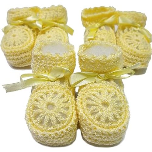 Abelito Newborn Baby Boy Girl Hand Crochet Booties