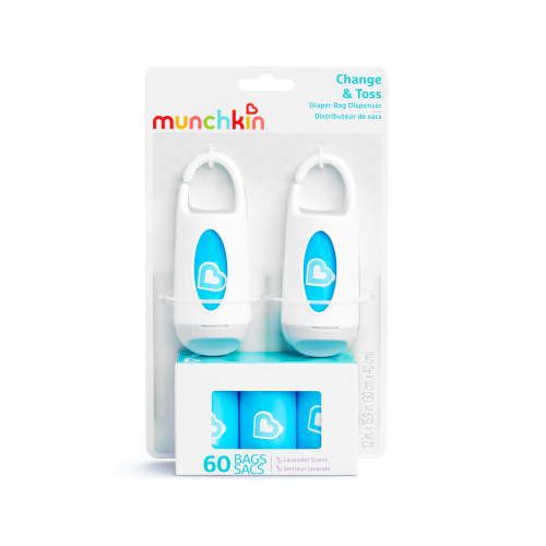 Munchkin® Change & Toss™ Diaper Bag Dispenser, 60 Bags, 2 Pack