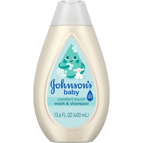 Johnson's Baby Comfort Touch Newborn Baby Wash & Shampoo, 13.6 fl oz