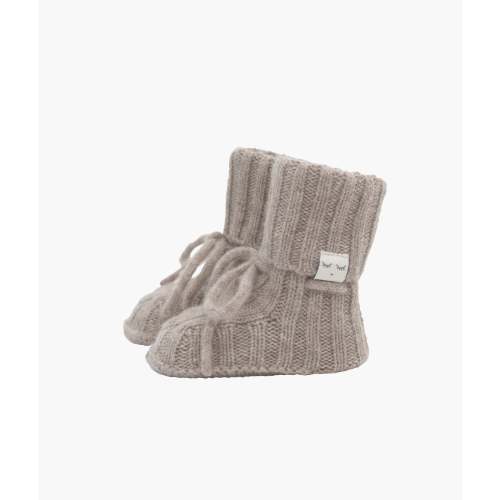 Cable Knit Cashmere Footies